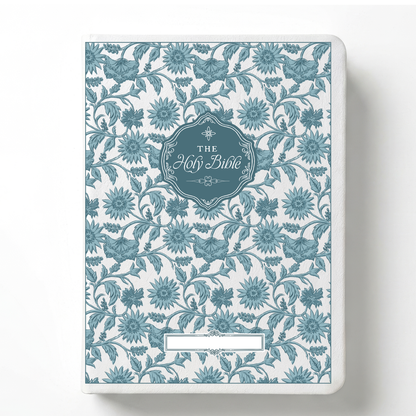 Garden Tapestry Custom Notetaking Bible with Name Plate