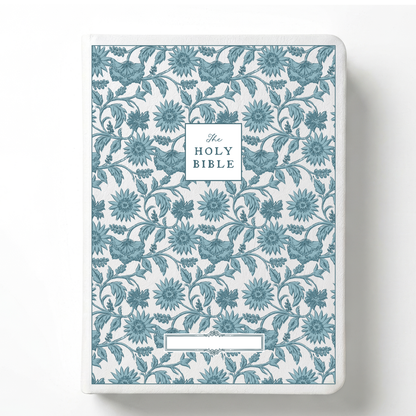 Garden Tapestry Custom Notetaking Bible with Name Plate