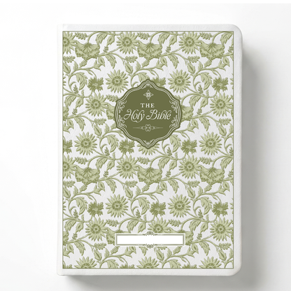 Garden Tapestry Custom Notetaking Bible with Name Plate
