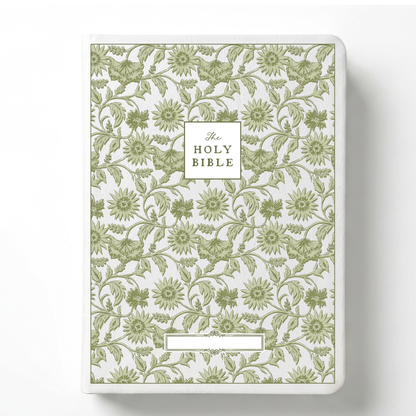 Garden Tapestry Custom Notetaking Bible with Name Plate