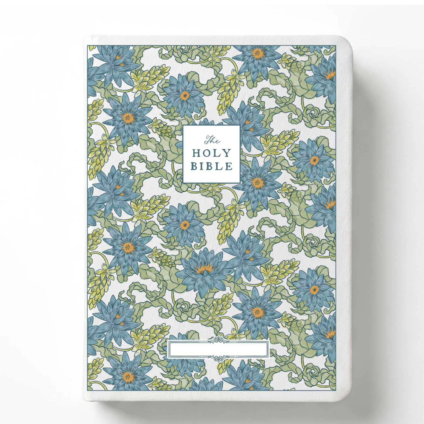 Water Lilly Notetaking Bible with Name Plate