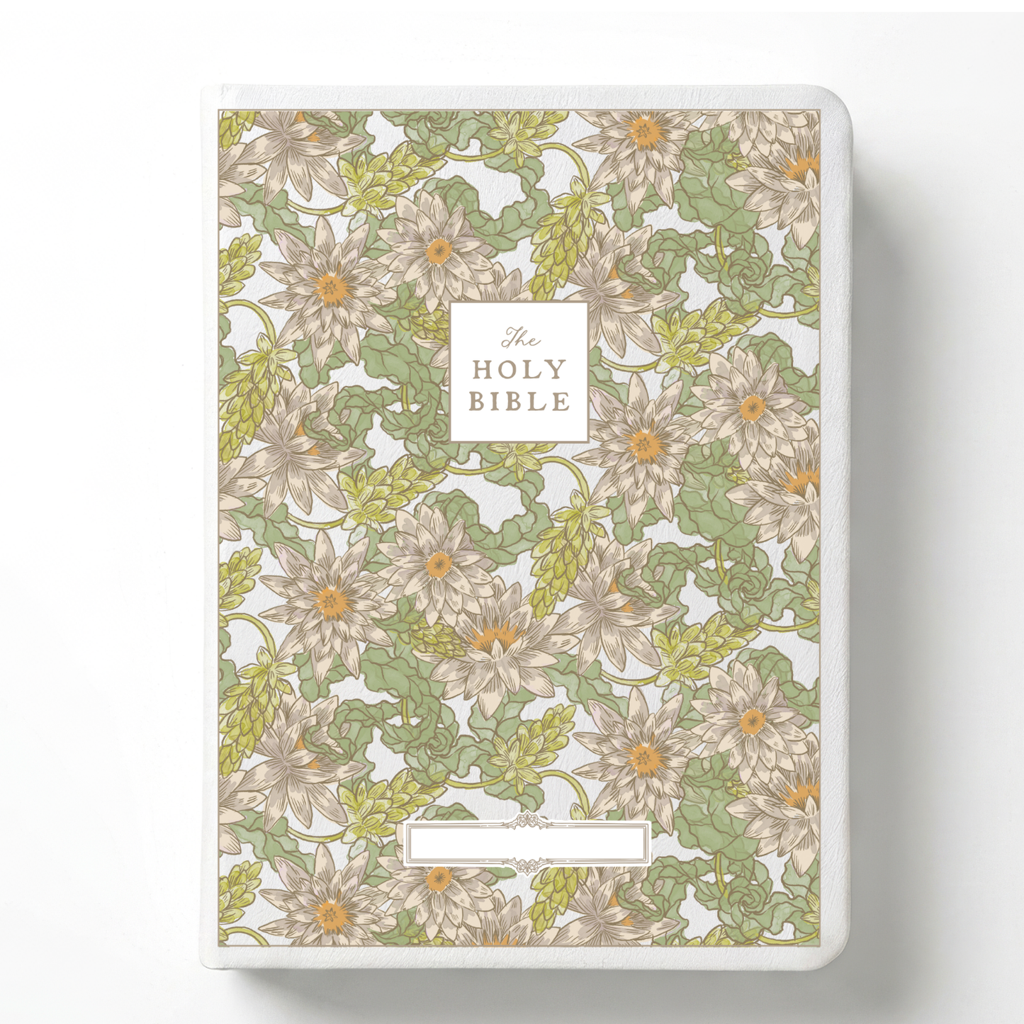 Water Lilly Notetaking Bible with Name Plate