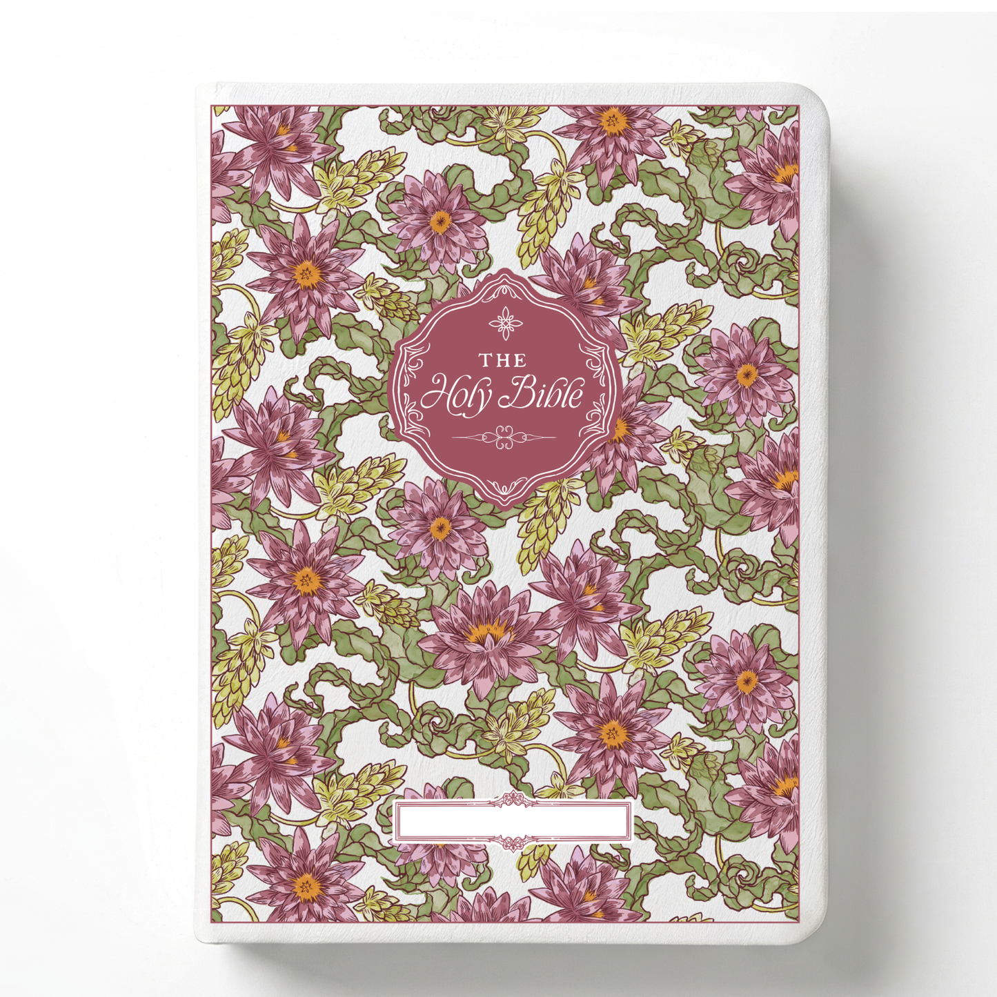 Water Lilly Notetaking Bible with Name Plate