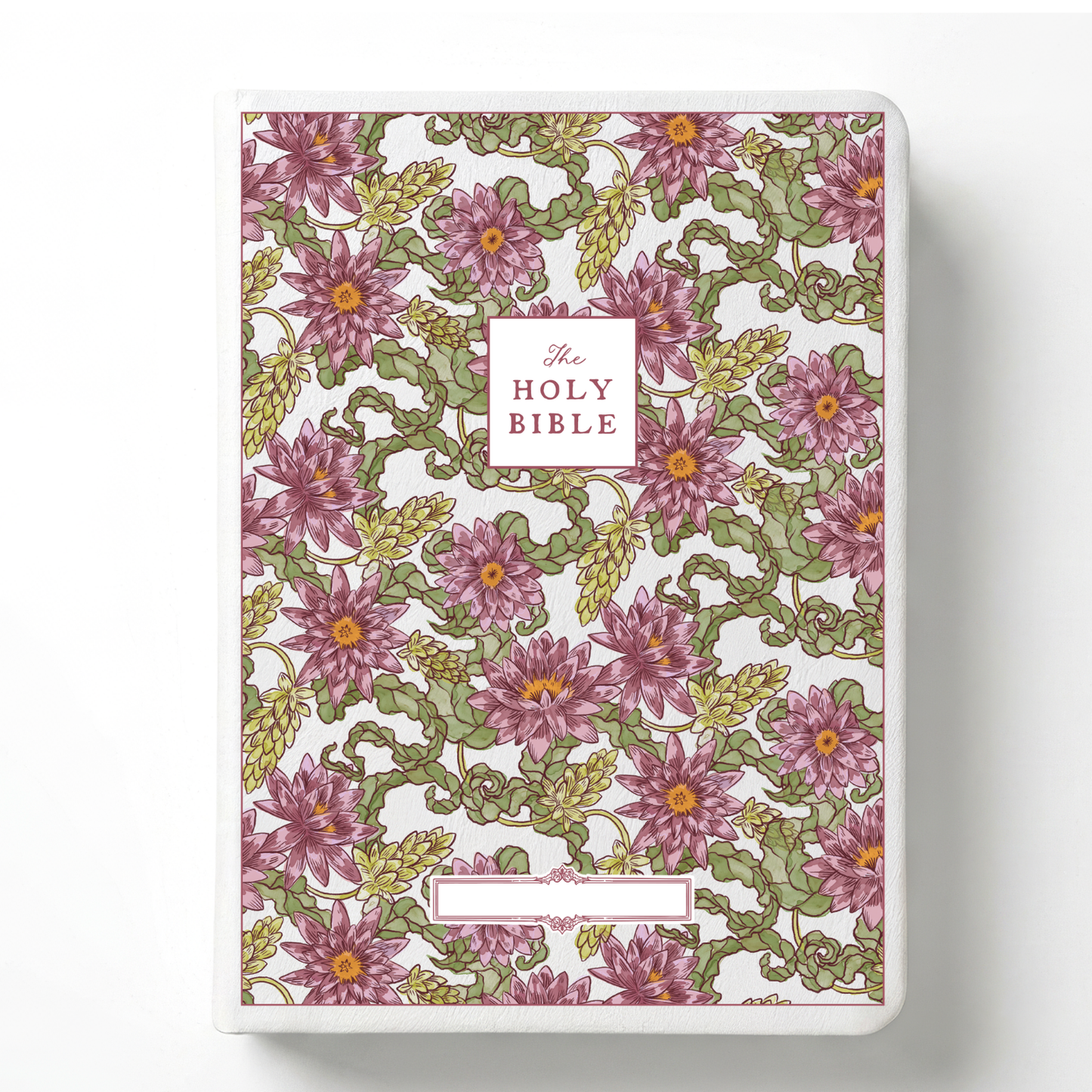 Water Lilly Notetaking Bible with Name Plate