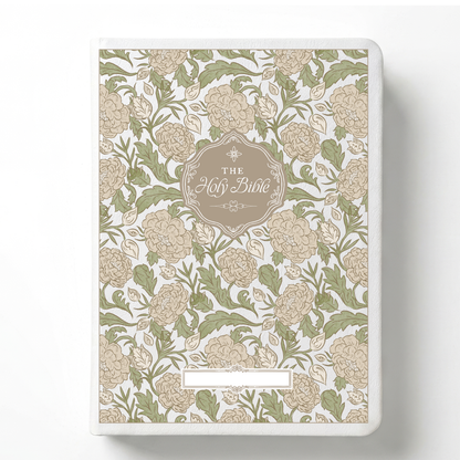 Peony Meadow Custom Notetaking Bible with Name Plate