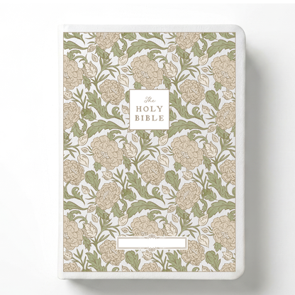 Peony Meadow Custom Notetaking Bible with Name Plate