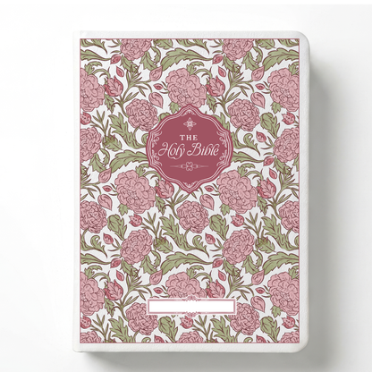 Peony Meadow Custom Notetaking Bible with Name Plate