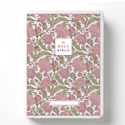 Peony Meadow Custom Notetaking Bible with Name Plate