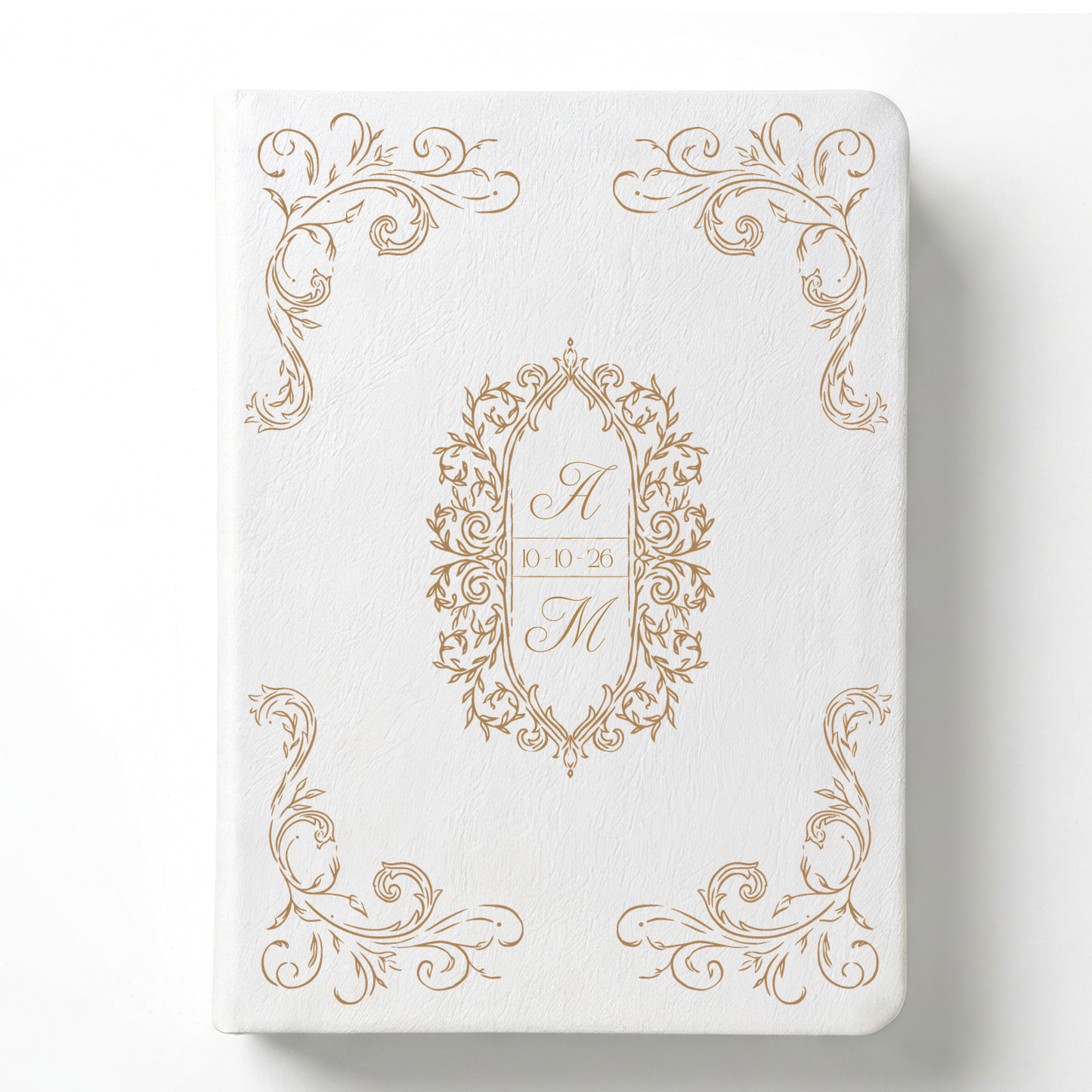 Wedding Intials Custom Notetaking Bible with Name Plate