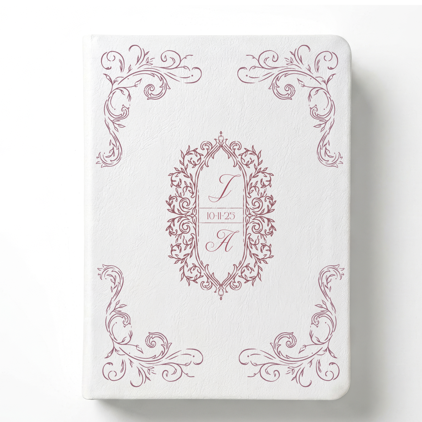 Wedding Intials Custom Notetaking Bible with Name Plate