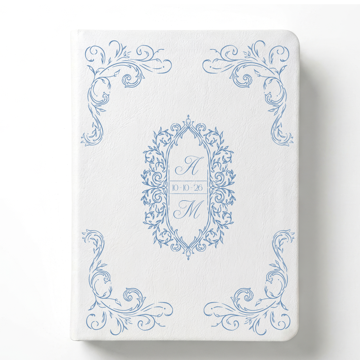 Wedding Intials Custom Notetaking Bible with Name Plate