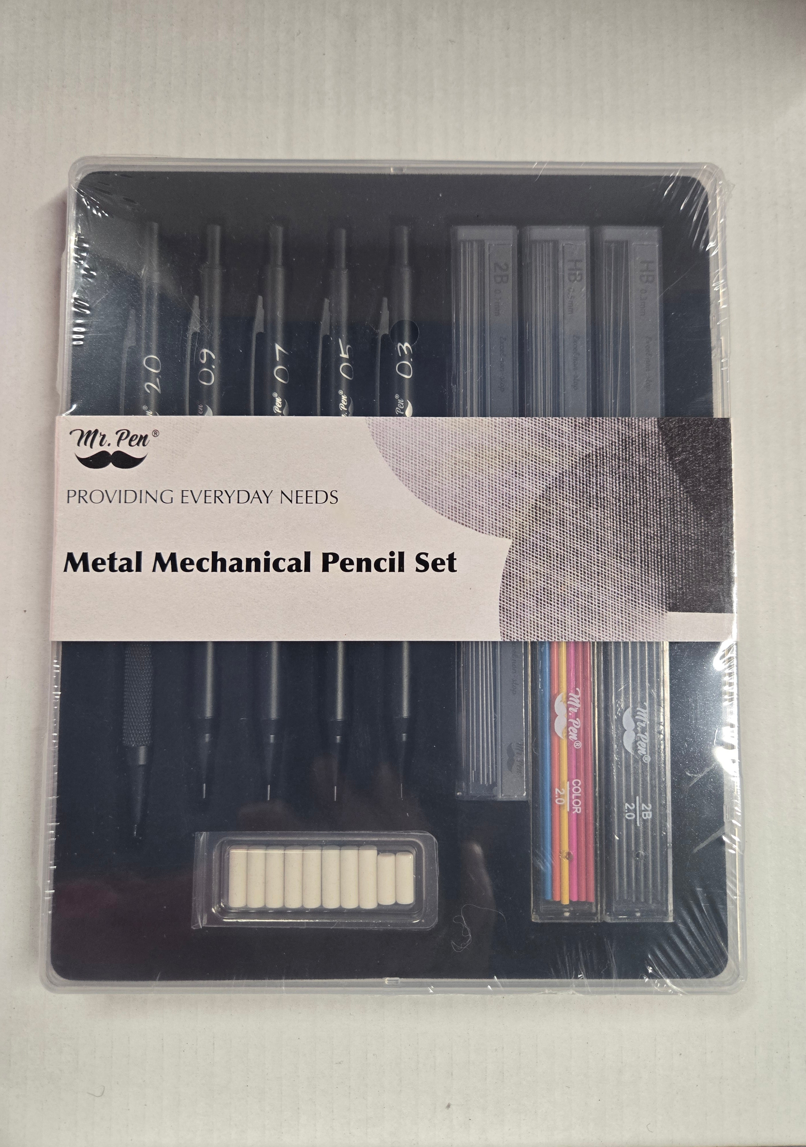 Mr. Pen Metal Mechanical Pencil Set, 5 Sizes with Refills