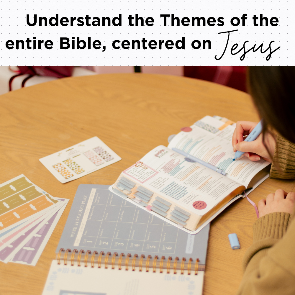 The Jesus Thread: 52 Week Bible in a Year Study Journal for Women and Men