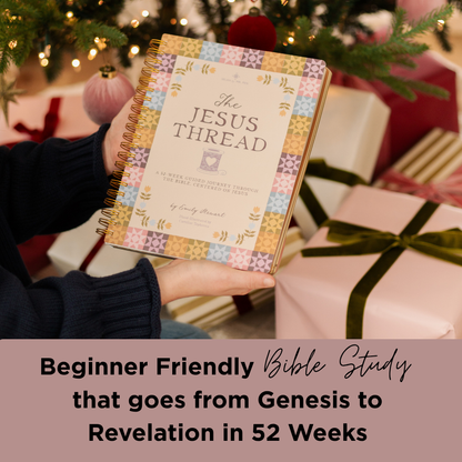 The Jesus Thread: 52 Week Bible in a Year Study Journal for Women and Men