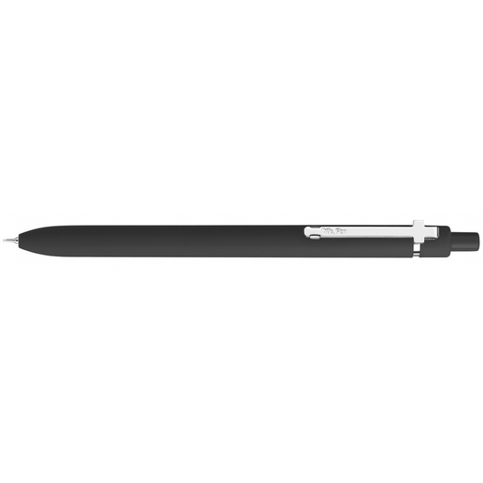 Customizable Retractable Cross Clip Pens, Black Ink, Fine Point 0.5mm, Black Barrel