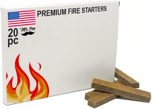 Fire Starter, 20 Pack, Fire Starters for Campfires, Fire Starters for Fireplace, Charcoal Starter, Fire Starter Sticks, Fire Starters for Grill, Fire Starters for Wood Stove