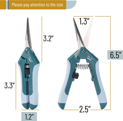 Mr. Pen- Gardening Scissors, 6.5 Inch, Pruning Shears for Gardening with Straight Stainless Steel Blade, Plant Trimming Scissors