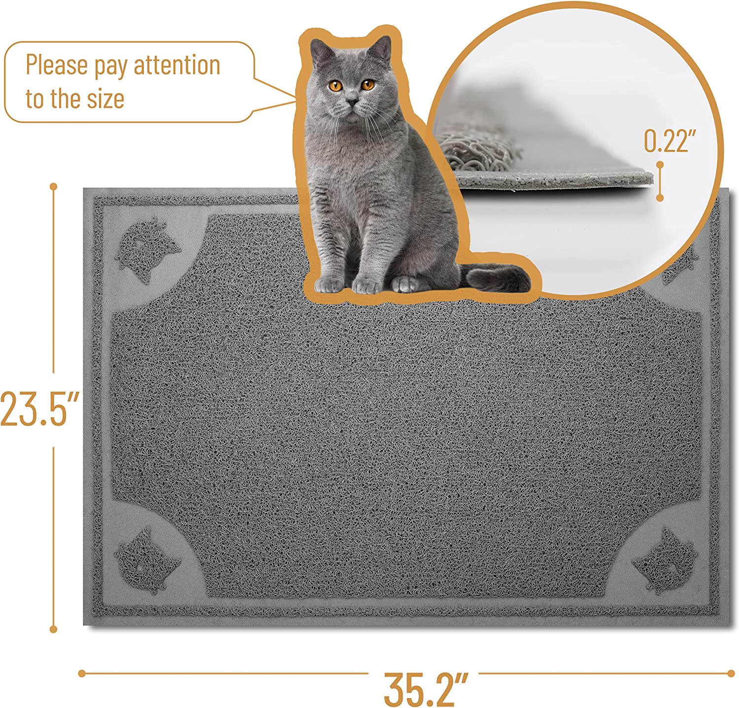 Cat litter box pad best sale