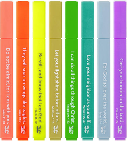 Mr. Pen- Bible Highlighters with Color-Coding System, 8 Pack, Soft Pastel Aesthetic Highlighters Assorted Colors
