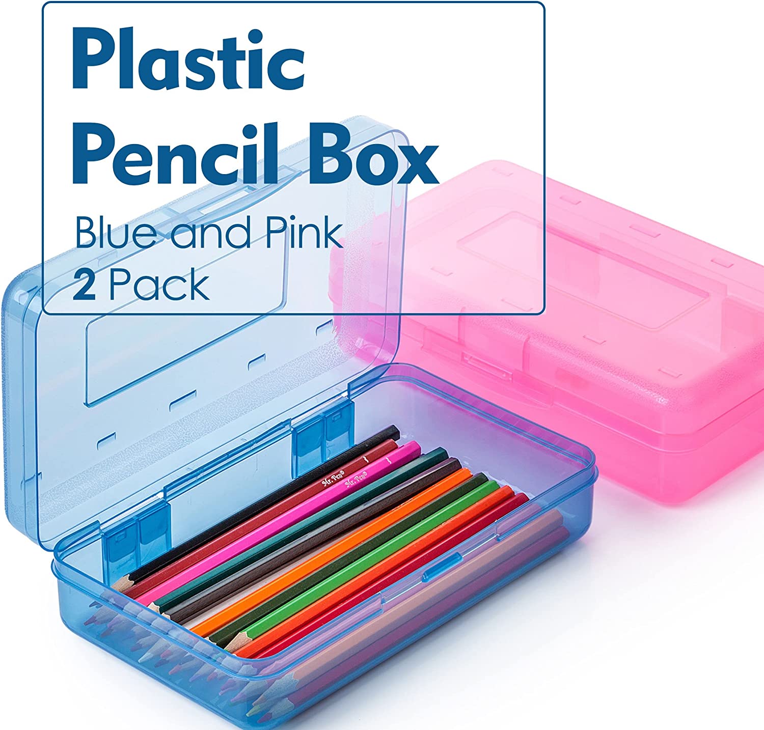 Hard plastic pencil box discount