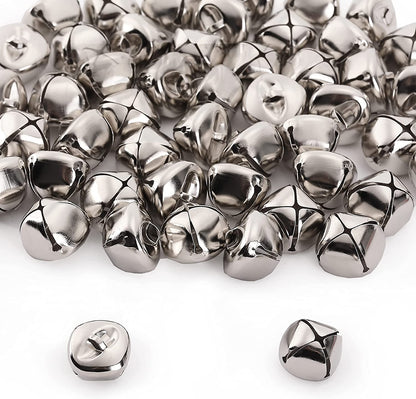 Jingle Bells, 1 Inch, Silver, 50 Pack, Bells for Crafts, Craft Bells, Jingle Bells Large, Large Jingle Bells, Jingle Bells for Crafts 1 Inch, Silver Bells for Crafts, Jingle Bells Bulk
