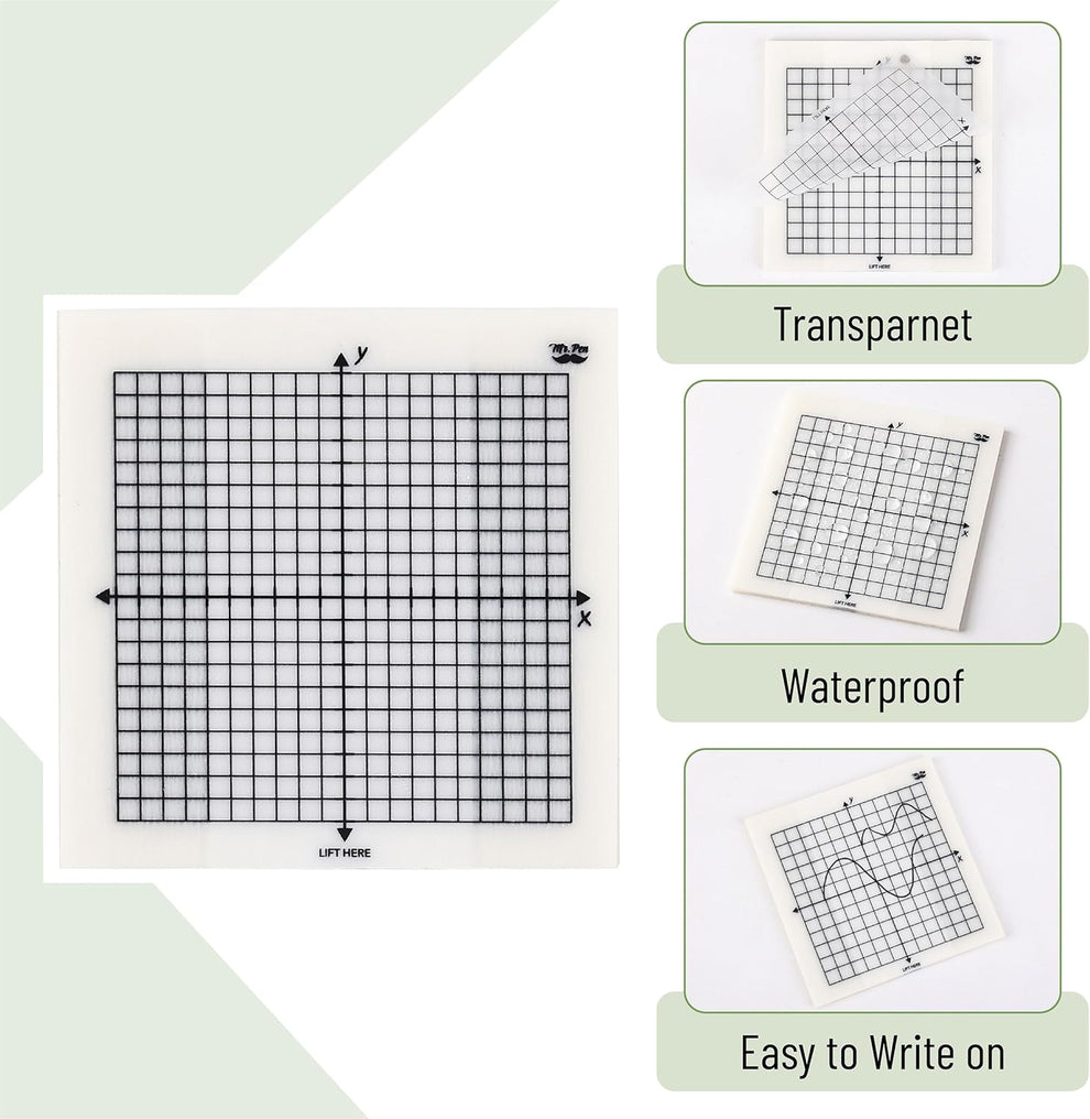Transparent Graph Paper Sticky Notes, 3x3, 300 Sheets – Mr. Pen