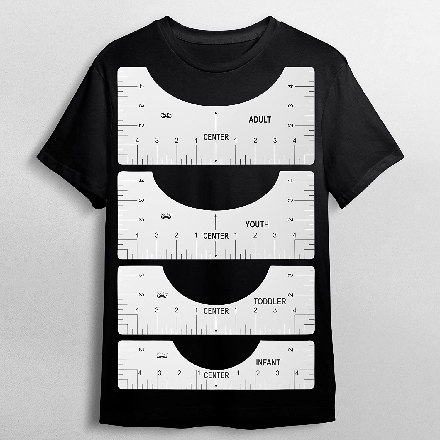 Mr. Pen- Tshirt Ruler, 4 pcs, Tshirt Alignment Tool, T Shirt Ruler