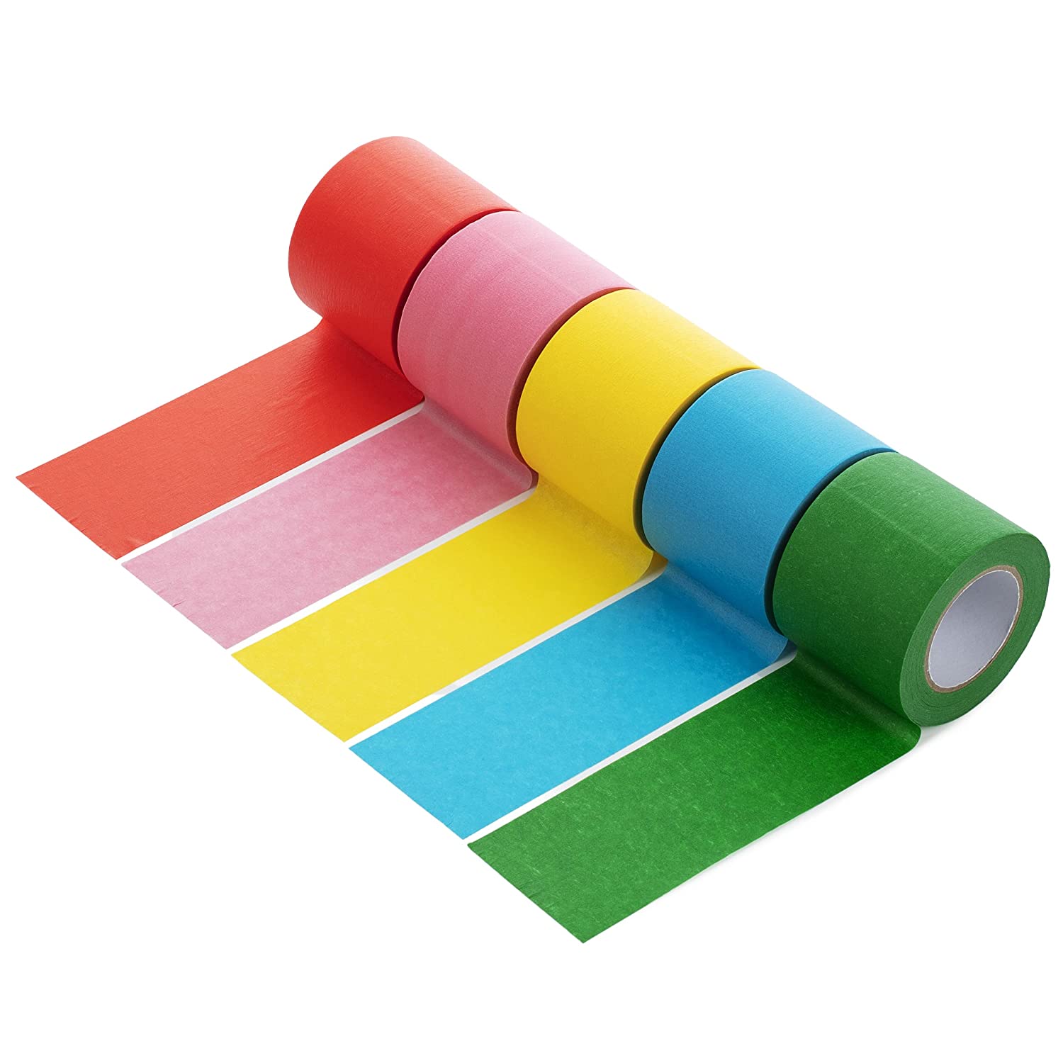 Colored Masking Tape, 16 Yards Per Roll, 2 Inch Wide, 5 Rolls, Colored  Painters Tape, Paper Tape, Colored Tape Rolls - Mr. Pen Store