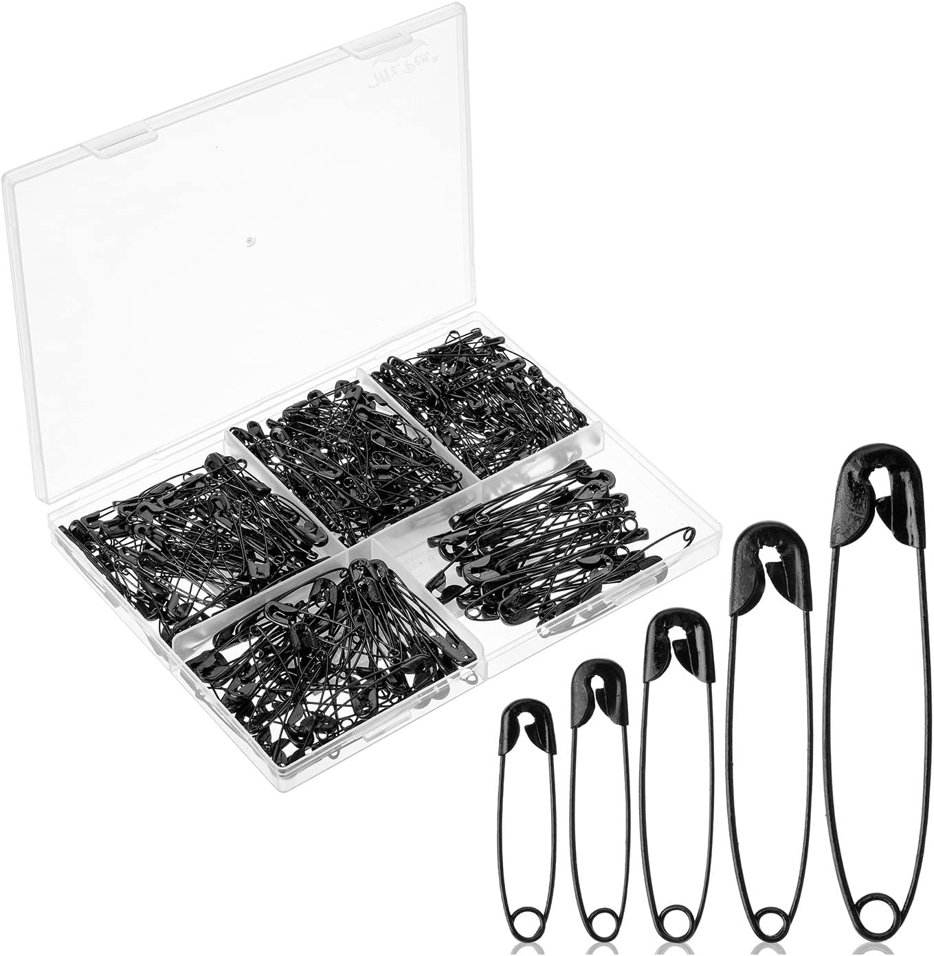Mr. Pen- Safety Pins, Safety Pins Assorted, 400 Pack, Black, Assorted Safety  Pins, Safety Pin, Small Safety Pins - Mr. Pen Store