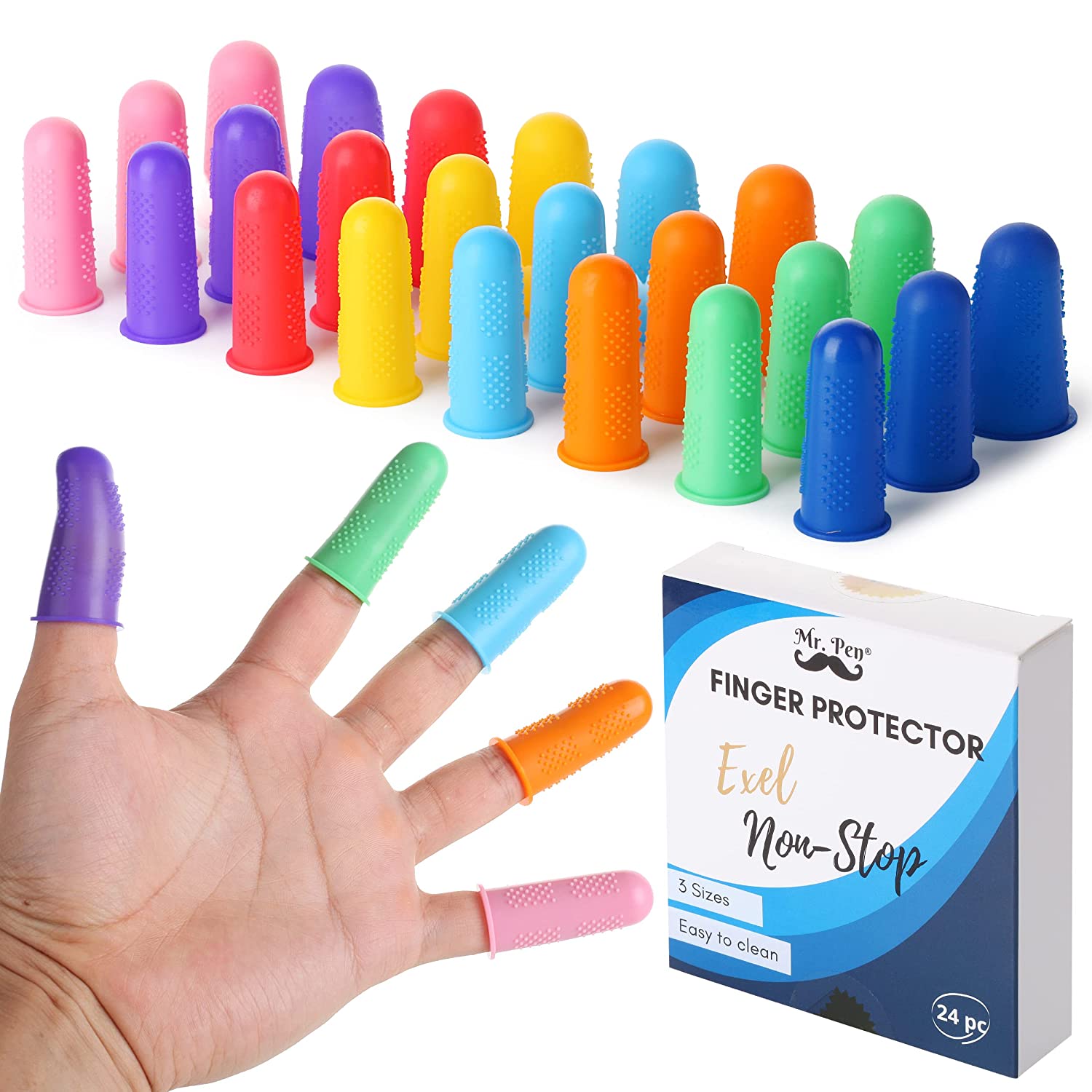 Mr. Pen- Hot Glue Gun Finger Protectors, 24 pcs, Silicone Finger Protectors,  Finger Protectors - Mr. Pen Store