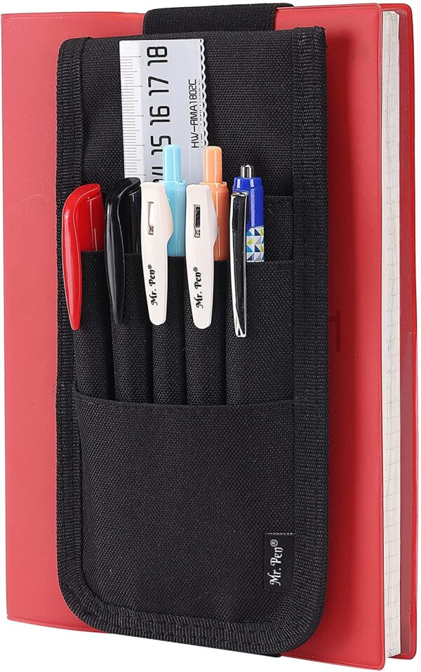 Mr. Pen Adjustable Elastic Band Pen Holder, Pen Holder for Notebook