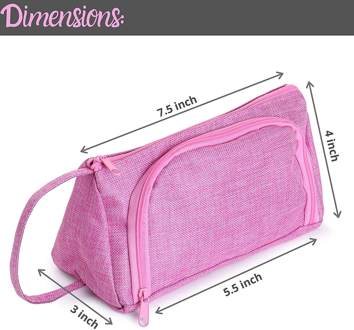Mr. Pen- Pencil Case, Pink, Pencil Bag, Cute Pencil Case