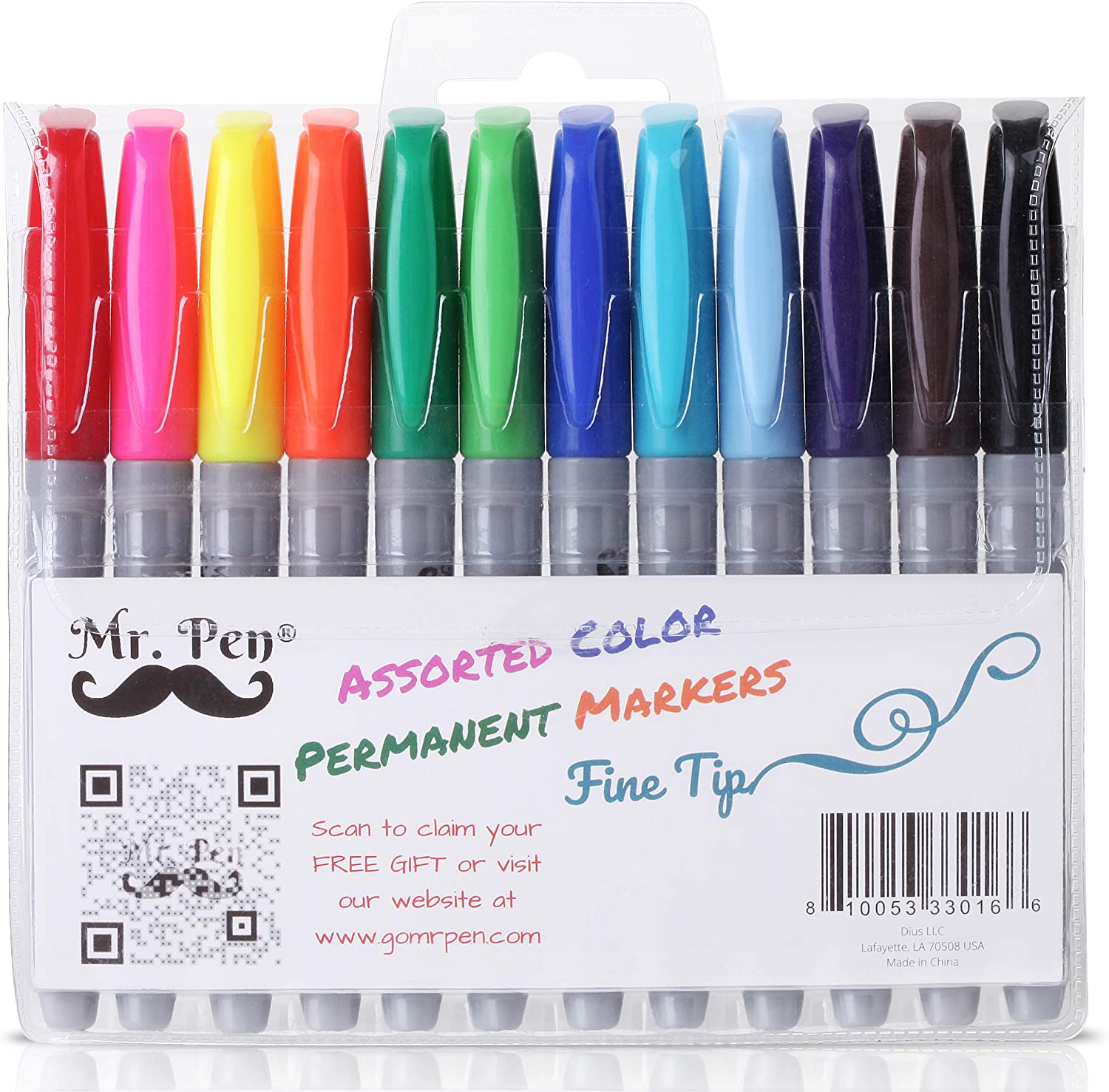 Mr. Pen- Permanent Markers, 12 Pack - Mr. Pen Store