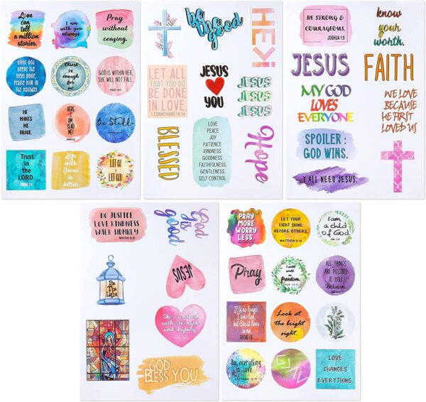 Mr. Pen- Christian Stickers, 49 pcs, Religious Stickers, Jesus Stickers,  Bible Stickers - Mr. Pen Store