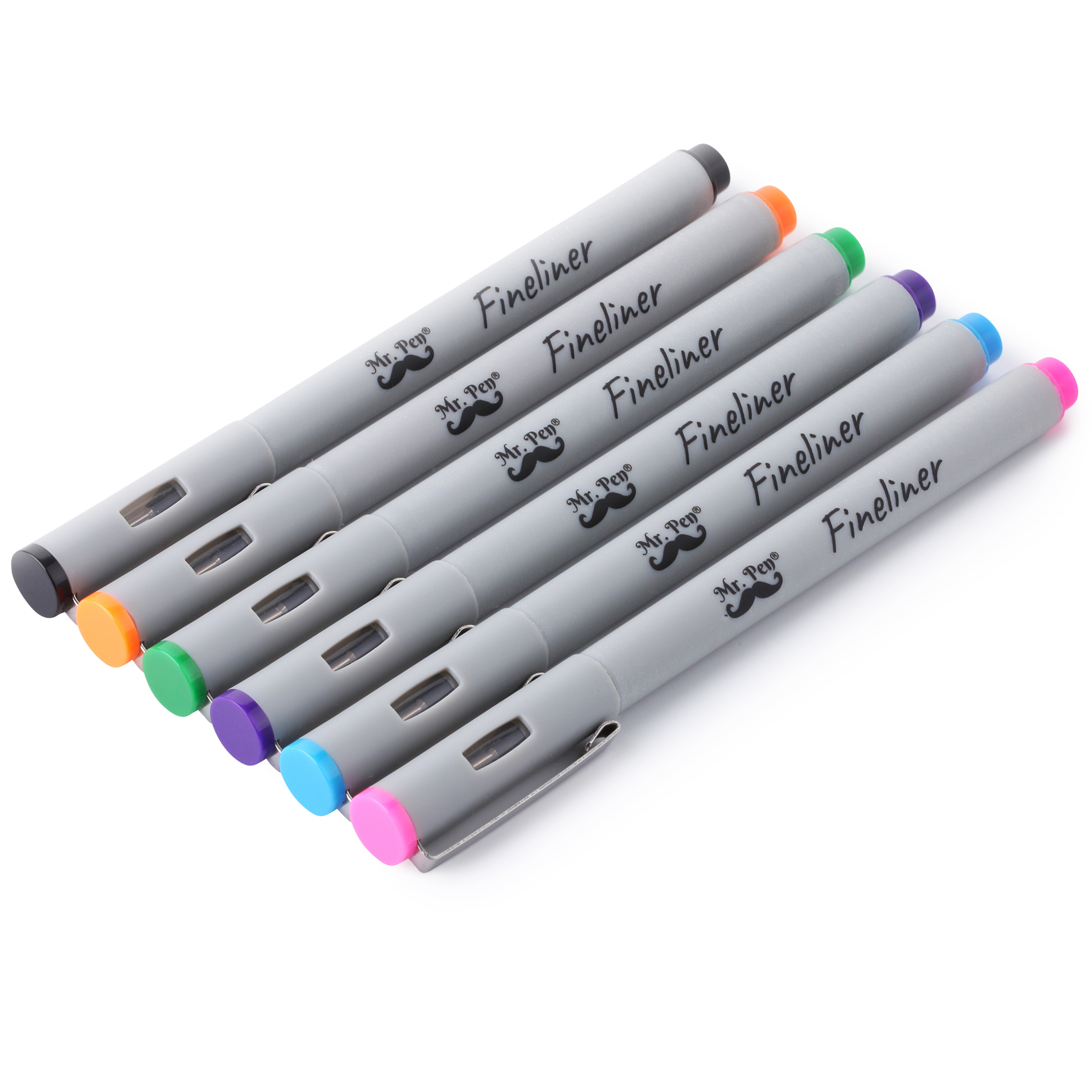 Mr. Pen- Fineliner Pens, 0.2 mm, 6 Pack, Ultra Fine, No Bleed