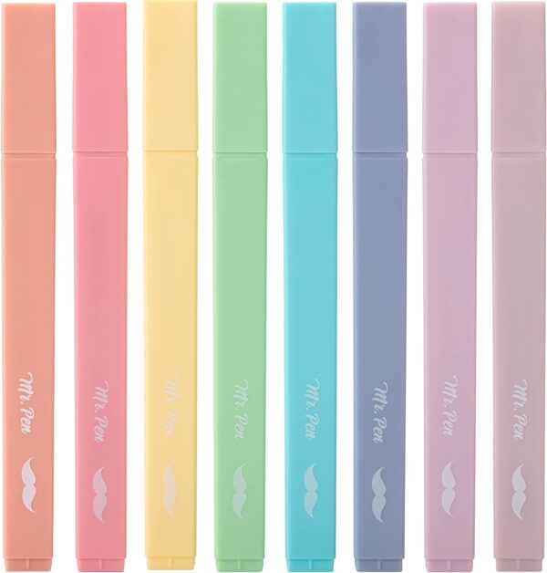 8 piece of aesthetic highlighters