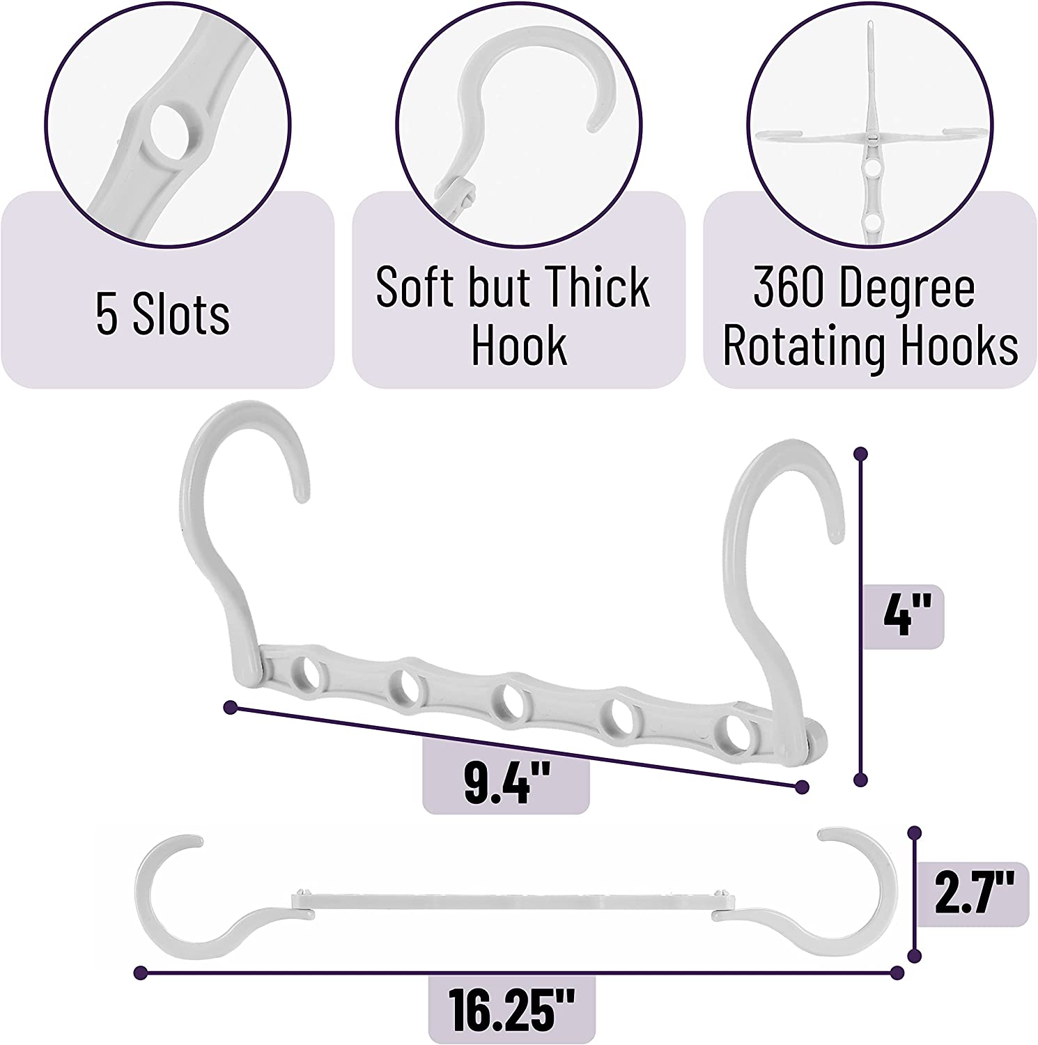 Mr. Pen- Space Saving Hangers for Clothes, 8 Pack, White Space Saver Hangers,  Shirt Hangers Space Saving - Mr. Pen Store