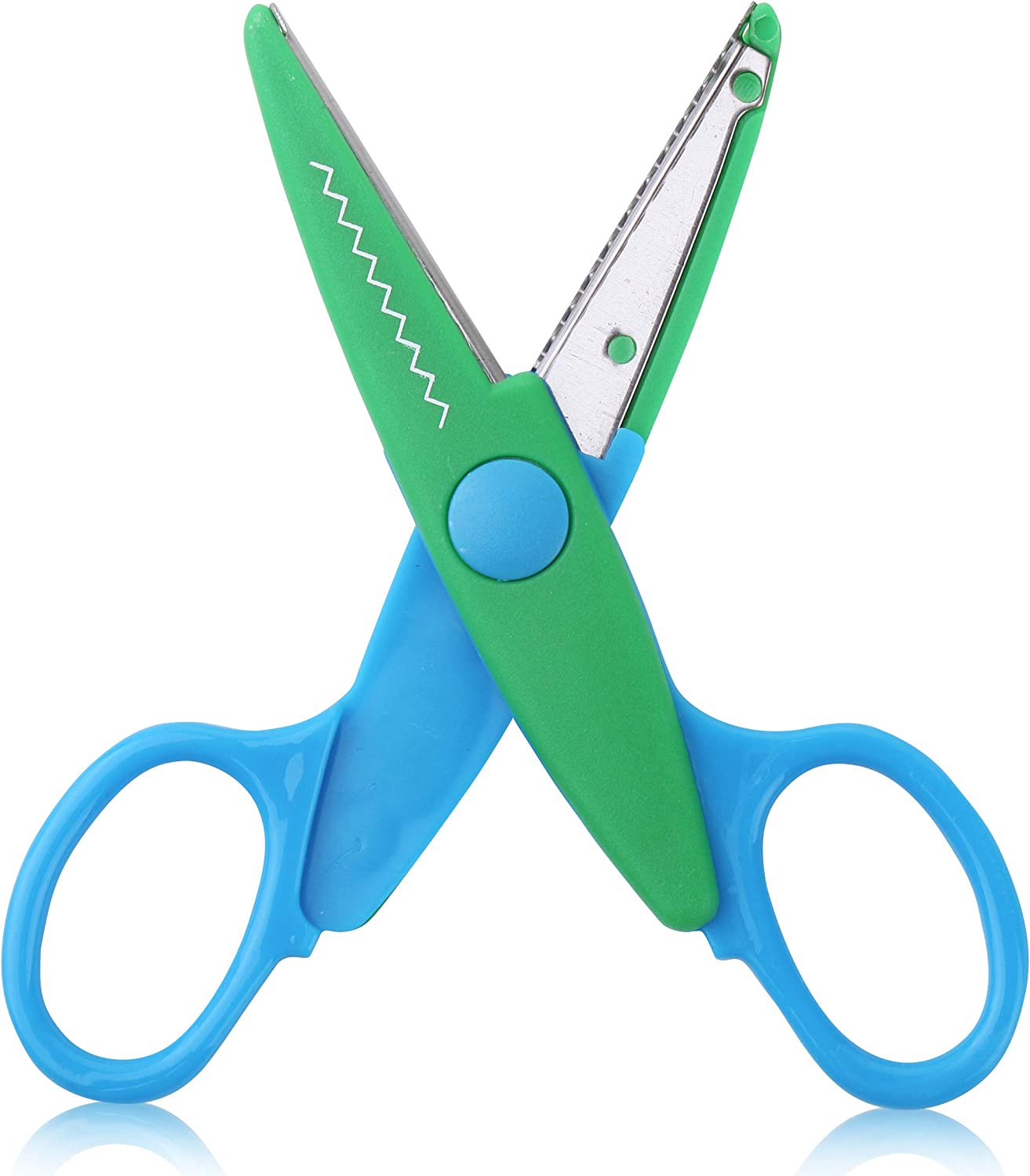 Orange & Green Craft/Scrapbook Scissors With Cool Design