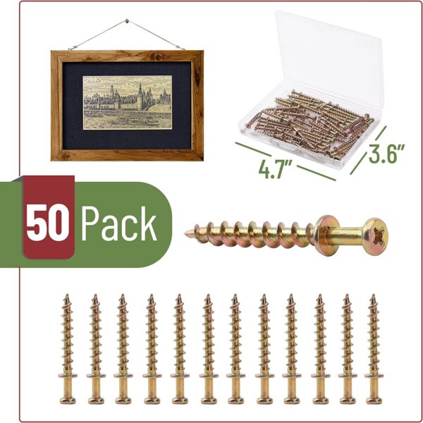 50 pack of hanging screws