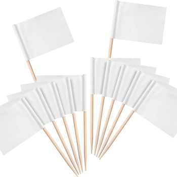 display of blank toothpick flags